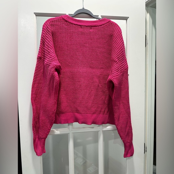 Old Navy Vibrant Pink Thick Heavy Sweater - Size X-Large - Picture 2 of 7